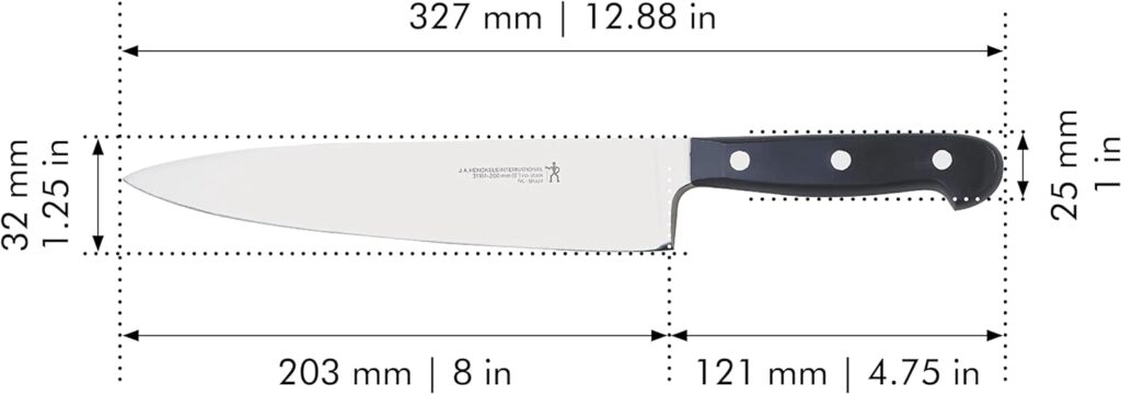 HENCKELS Classic Razor-Sharp 8-inch Slicing Knife, German Engineered Informed by 100+ Years of Mastery, Stainless Steel