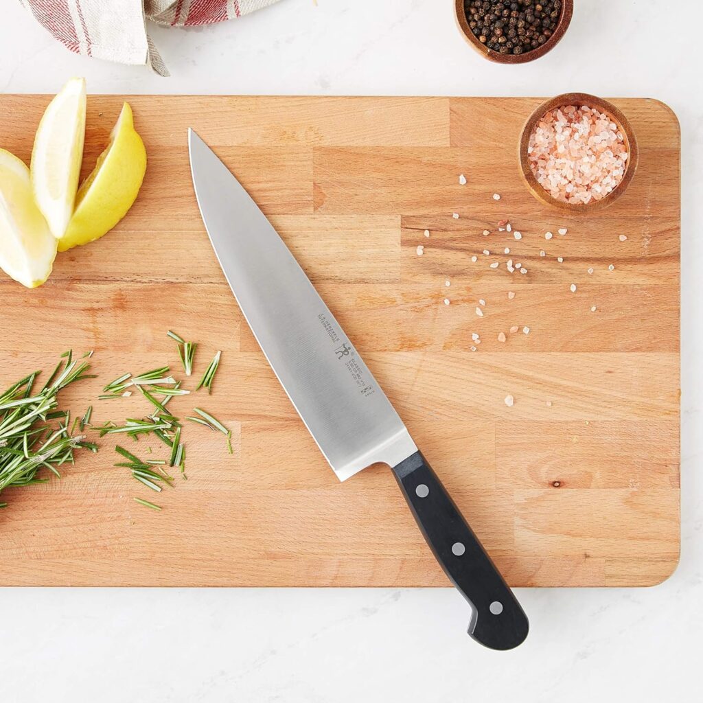 HENCKELS Classic Razor-Sharp 8-inch Slicing Knife, German Engineered Informed by 100+ Years of Mastery, Stainless Steel