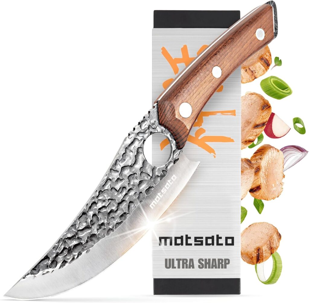 Matsato Kitchen Knife - Perfect for cutting, boning, and chopping needs. Designed for balance and control, blending modern style with traditional appeal. Japanese kitchen knives for Home, Camping, BBQ