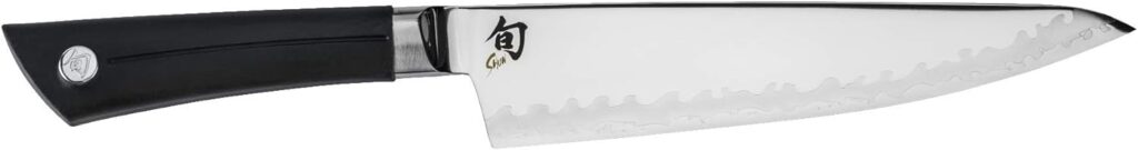 Shun Cutlery Sora Chefs Knife 8”, Gyuto-Style Kitchen Knife, Ideal for All-Around Food Preparation, Authentic, Handcrafted Japanese , Professional Chef Knife, Black