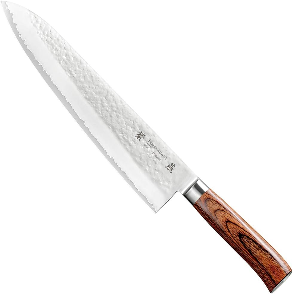 Tamahagane SAN Tsubame Stainless Steel Pakkawood Chefs Knife, 10.5-Inch