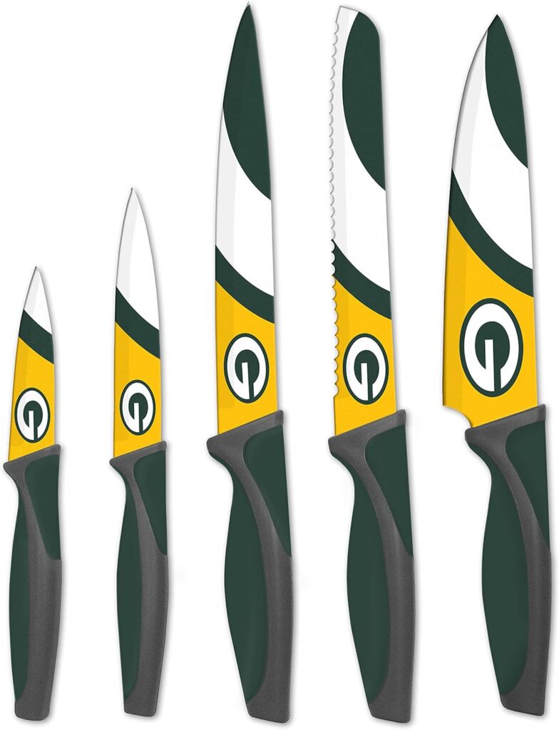 The Sports Vault NFL Green Bay Packers Kitchen Knives